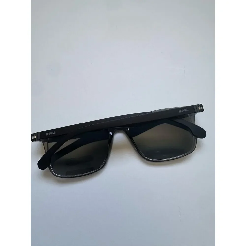 NEW Invu Polarized gray clear sunglasses